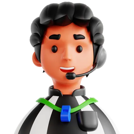 Referee  3D Icon