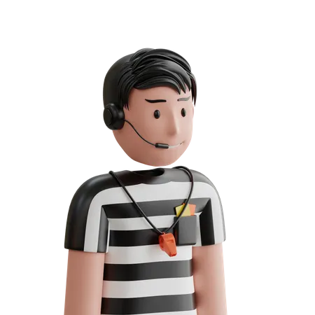 Referee  3D Icon