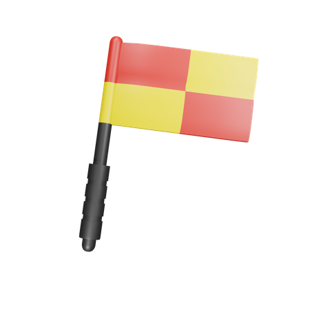 Referee Flag  3D Icon