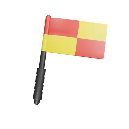 Referee Flag  3D Icon