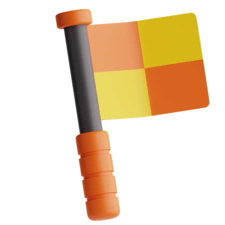 Referee Flag  3D Icon