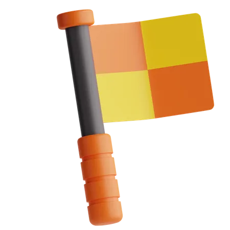 Referee Flag  3D Icon