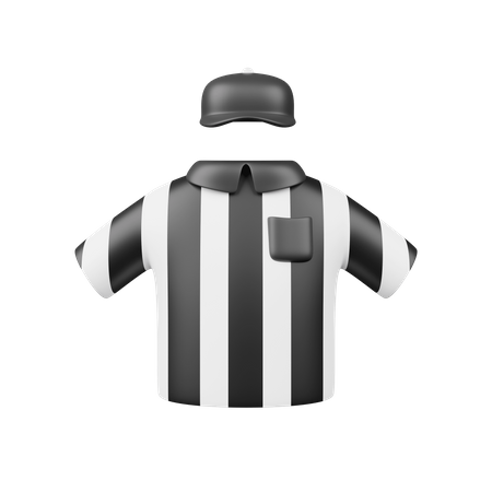 Referee Jersey 3D Icon