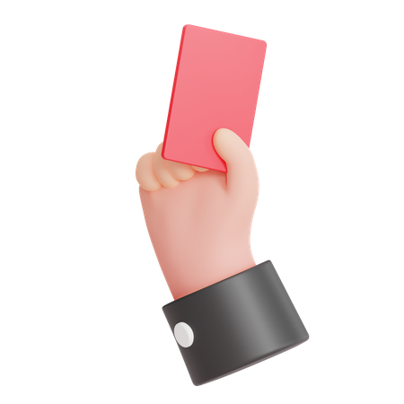 REFEREE RED CARD 3D Icon