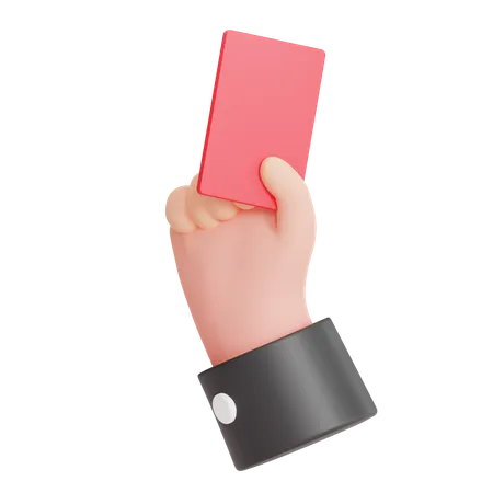 REFEREE RED CARD 3D Icon