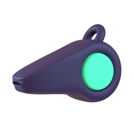 Referee Whistle  3D Icon