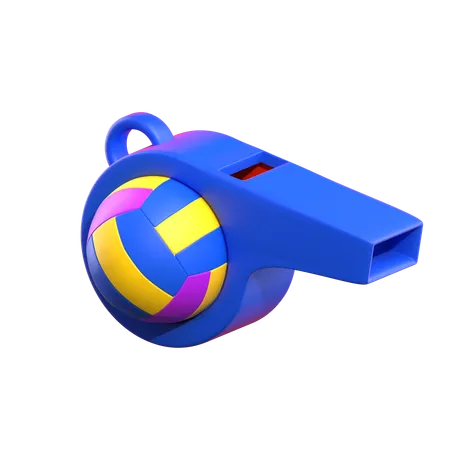 Referee Whistle  3D Illustration