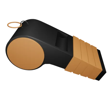 3 D Icon Referee Whistle 3D Icon