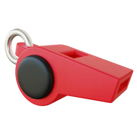 Referee Whistle 3 D Illustration 3D Icon