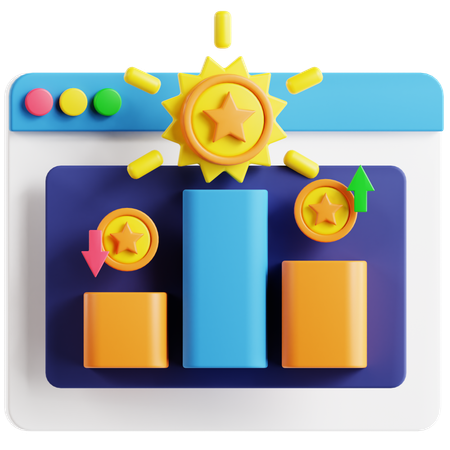 Classement SEO  3D Icon