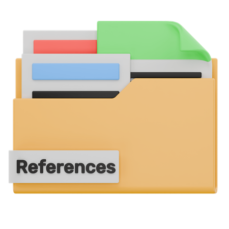 References Folder  3D Icon