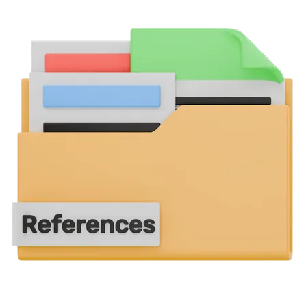 References Folder  3D Icon