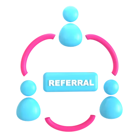 Referral  3D Icon