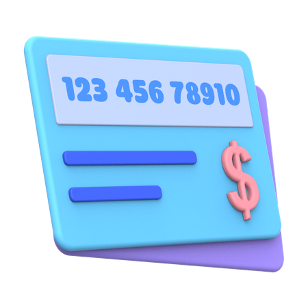 Refill Card  3D Icon