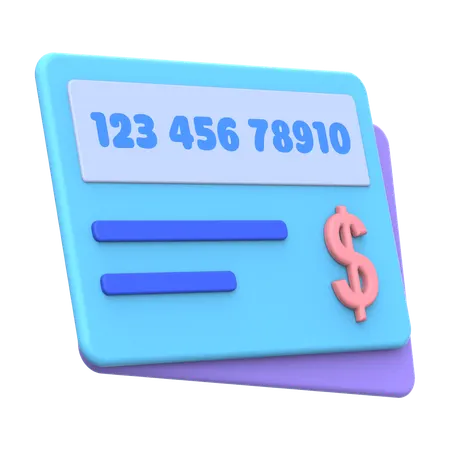 Refill Card  3D Icon