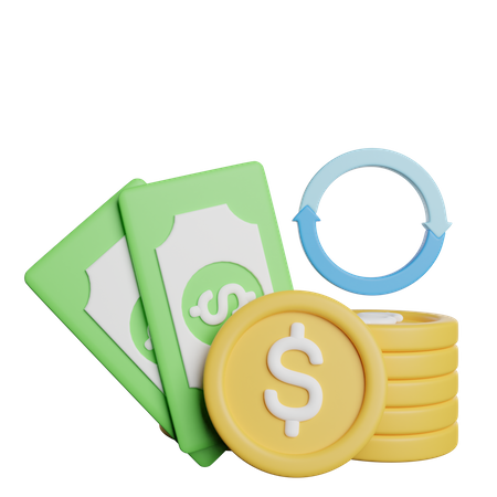 Refinanciar  3D Icon