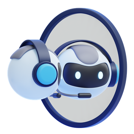 Reflective Agent  3D Icon