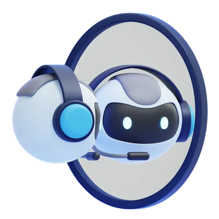 Reflective Agent  3D Icon