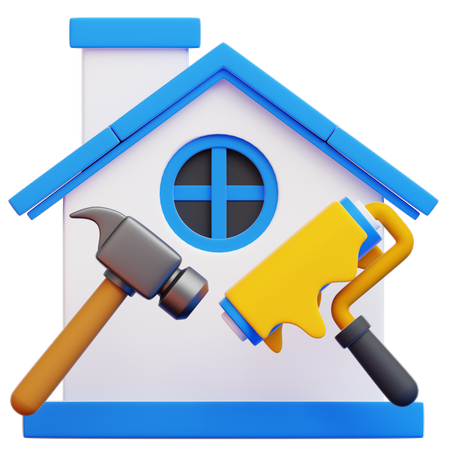 Renovación del hogar  3D Icon