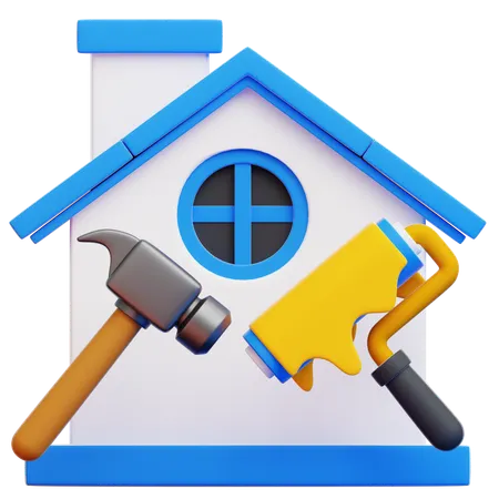Renovación del hogar  3D Icon