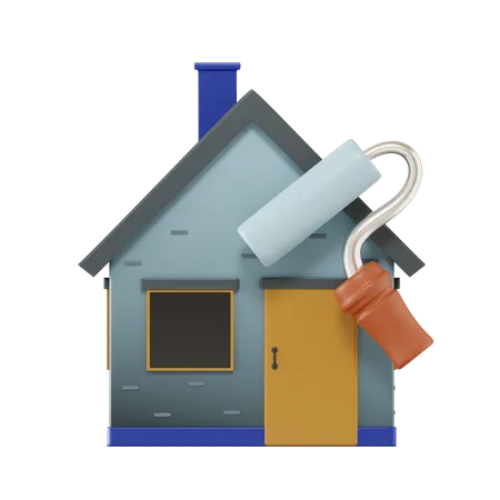 Renovação de casa  3D Icon