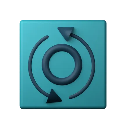 更新矢印  3D Icon