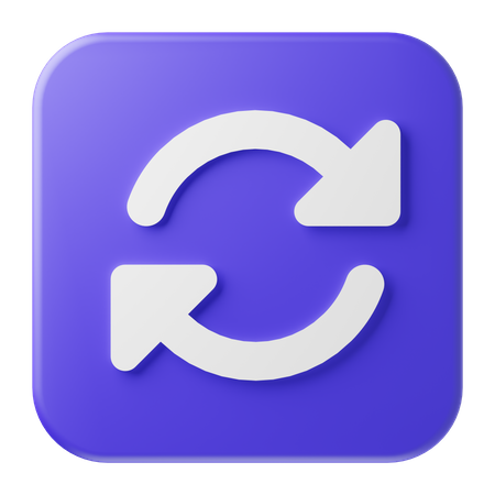 Refresh Button  3D Icon