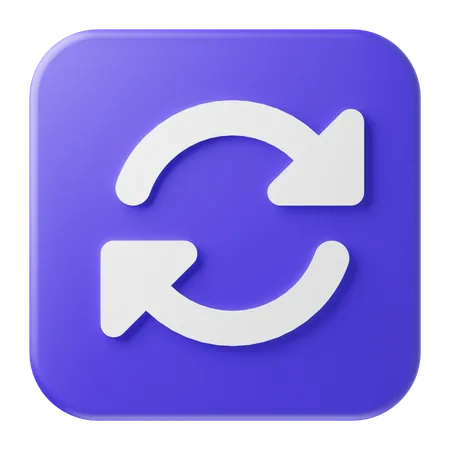Refresh Button  3D Icon