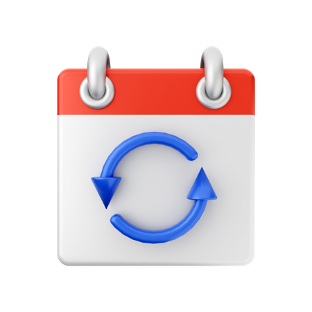 Refresh Calendar  3D Icon