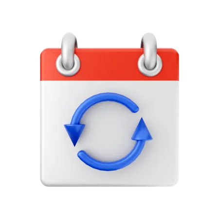 Refresh Calendar  3D Icon