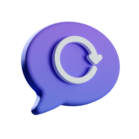Refresh Chat  3D Icon