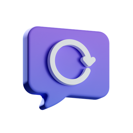 Refresh Chat  3D Icon