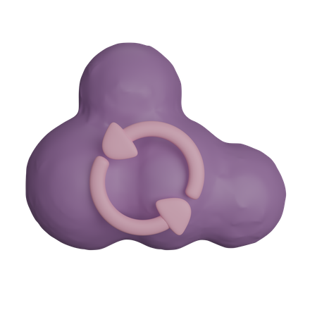 Refresh Cloud  3D Icon