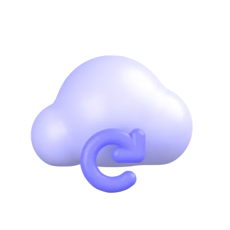 Refresh Cloud  3D Icon