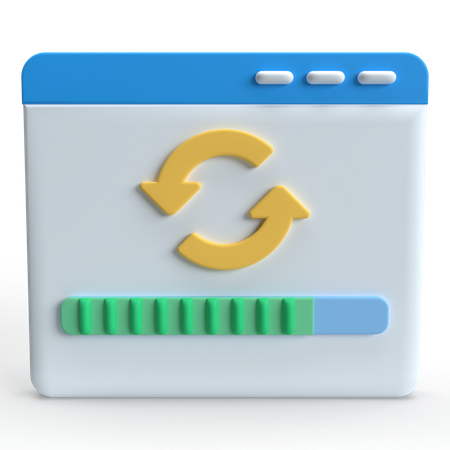 Refresh Data  3D Icon