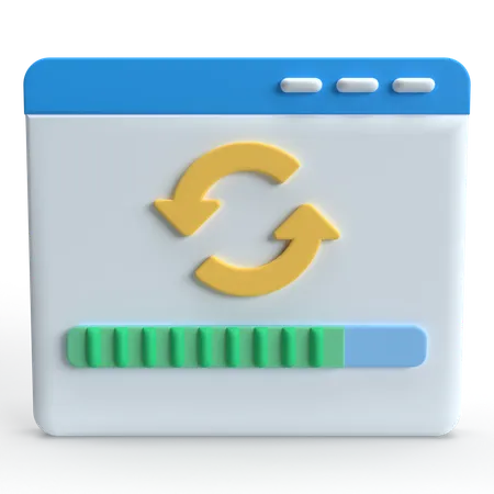 Refresh Data  3D Icon