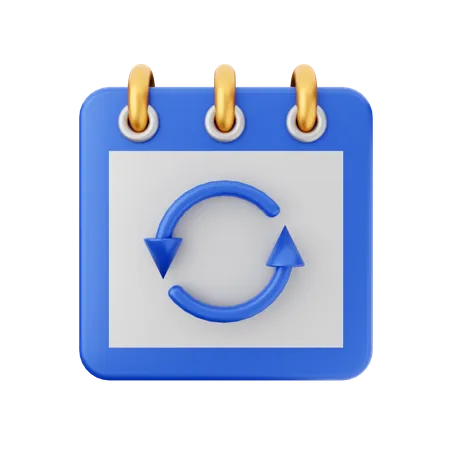 Refresh Date  3D Icon