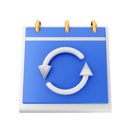 Refresh Date  3D Icon