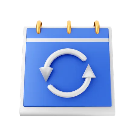 Refresh Date  3D Icon