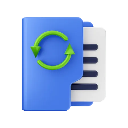 Refresh Folder  3D Icon