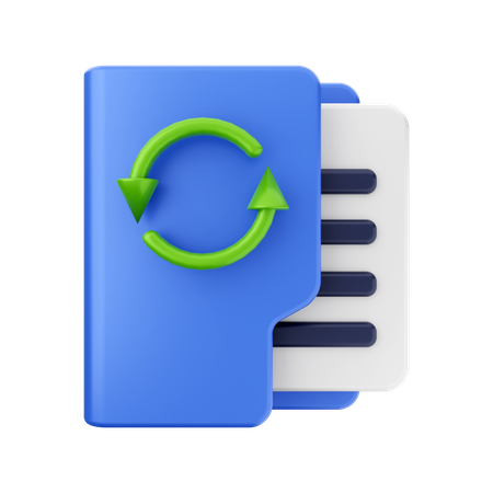 Refresh Folder  3D Icon