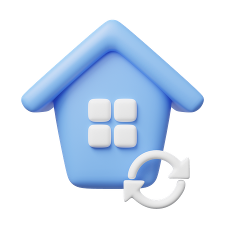 Refresh Home  3D Icon