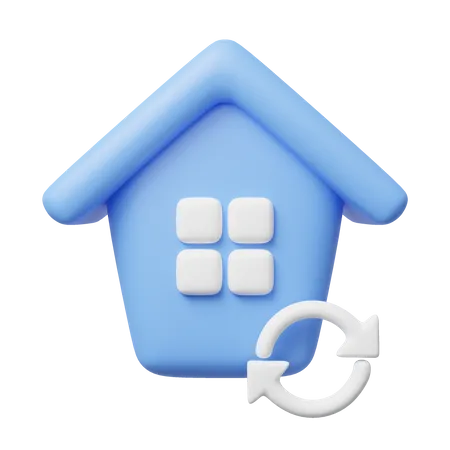 Refresh Home  3D Icon