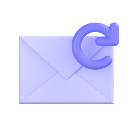 Refresh Mail  3D Icon