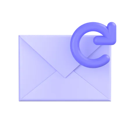 Refresh Mail  3D Icon