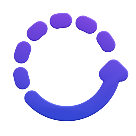 Refresh Process Steps  3D Icon