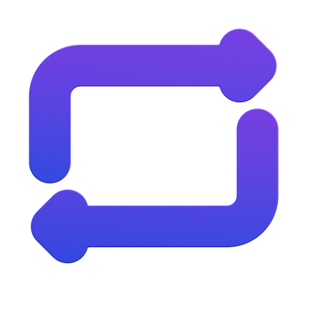 Refresh Rounded Arrows  3D Icon
