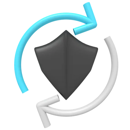 Refresh Shield  3D Icon