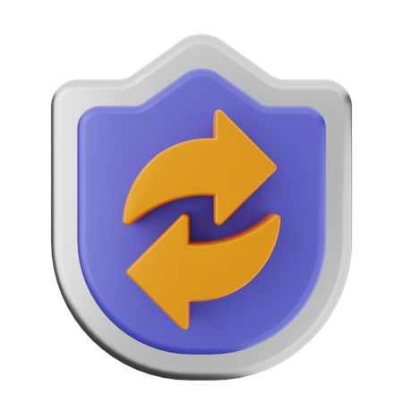 Refresh Shield Protection  3D Icon