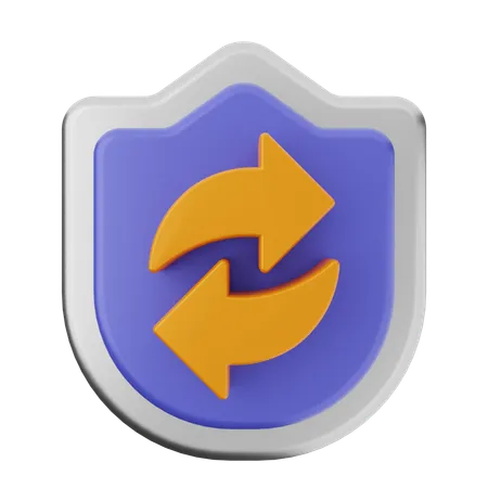 Refresh Shield Protection  3D Icon